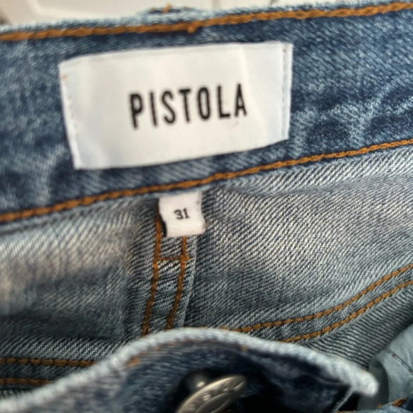 Pistola Presley High Rise Relaxed Roller Denim Size 31 Laid Back Denim - Picture 4 of 6
